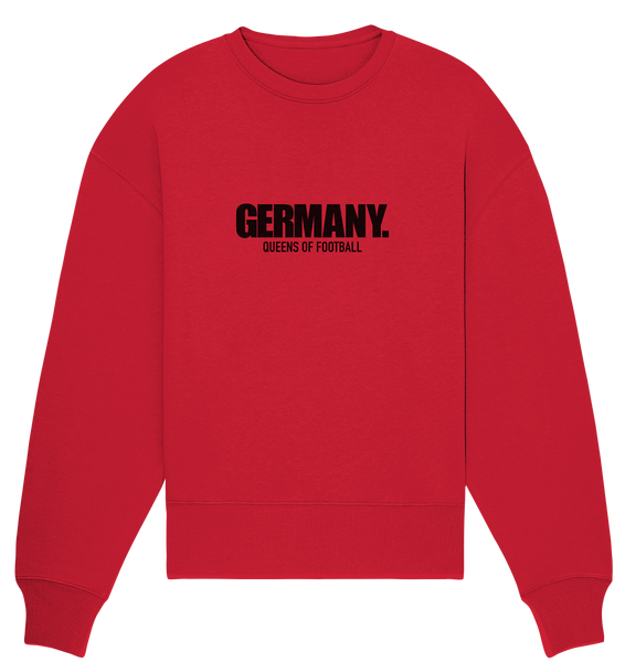 N.O.S.W. BLOCK Fanblock Shirt "GERMANY. QUEENS OF FOOTBALL" Girls Organic T-Shirt rot