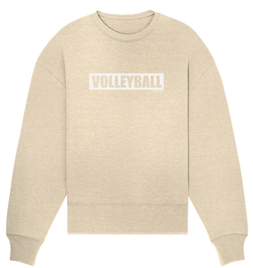 N.O.S.W. BLOCK Teamsport Sweater "VOLLEYBALL" Frauen Organic Oversize Sweatshirt natural raw