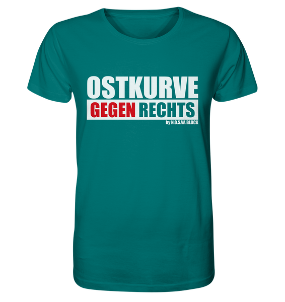 Gegen Rechts Shirt "OSTKURVE GEGEN RECHTS" Männer Organic T-Shirt ocean depth