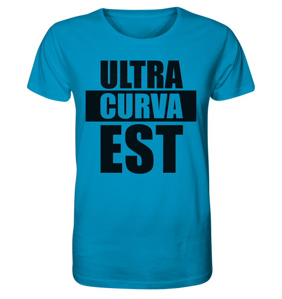 N.O.S.W. BLOCK Ultras Shirt "ULTRA CURVA EST" Männer Organic T-Shirt azur