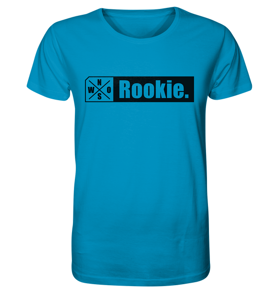 N.O.S.W. BLOCK Teamsport Shirt "Rookie." Männer Organic T-Shirt  azur