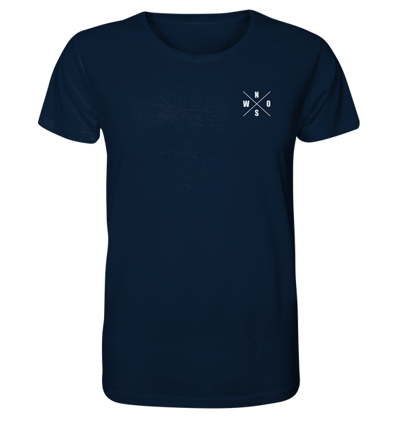 N.O.S.W. BLOCK Shirt "N.O.S.W. ICON / SUPPORTE WAS DU LIEBST!" Männer Organic T-Shirt navy