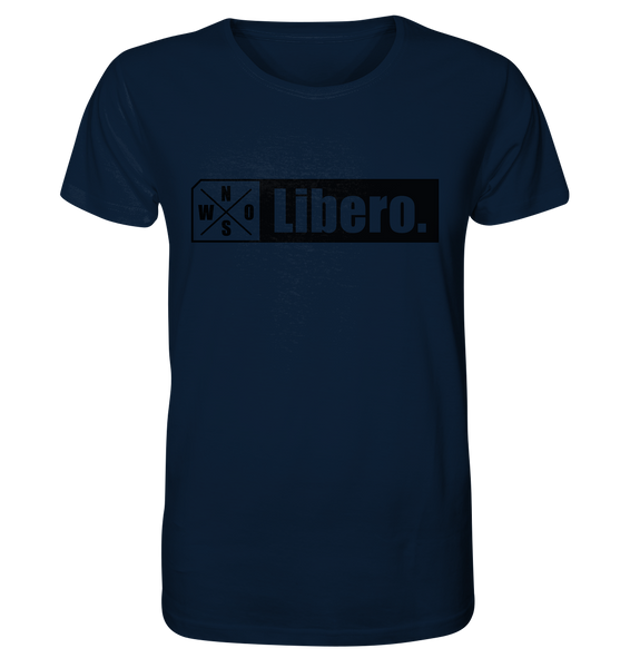 N.O.S.W. BLOCK Teamsport Shirt "Libero." Männer Organic T-Shirt navy