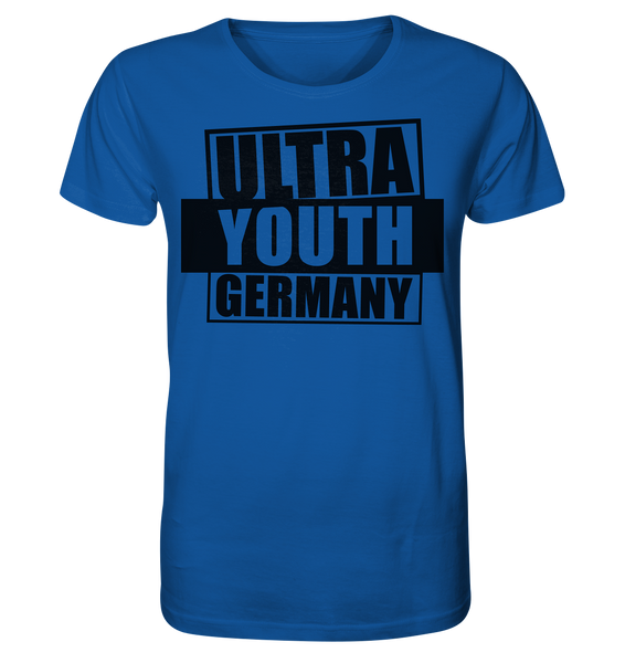 N.O.S.W. BLOCK Ultras Shirt "ULTRA YOUTH GERMANY" Männer Organic T-Shirt blau