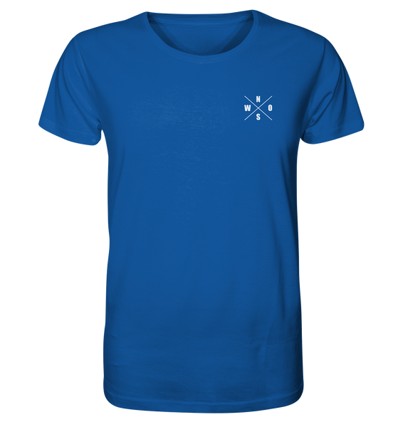 N.O.S.W. BLOCK Gegen Rechts Shirt "RUGBYFANS GEGEN RECHTS" beidseitig bedrucktes Männer Organic T-Shirt blau