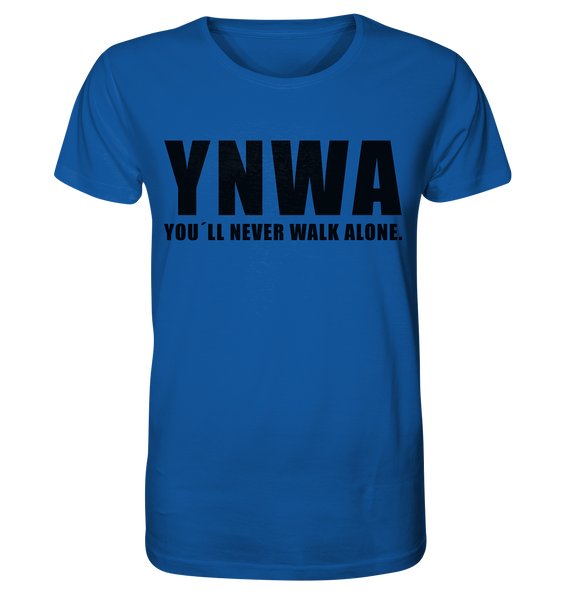 N.O.S.W. BLOCK Fanblock Shirt "YNWA" Männer Organic T-Shirt blau