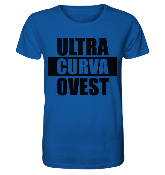 N.O.S.W. BLOCK Ultras Shirt "ULTRA CURVA OVEST" Männer Organic T-Shirt blau