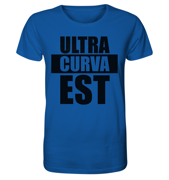 N.O.S.W. BLOCK Ultras Shirt "ULTRA CURVA EST" Männer Organic T-Shirt blau