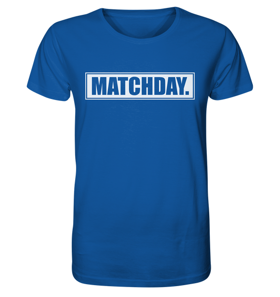 N.O.S.W. BLOCK Fanblock Shirt "MATCHDAY." Männer Organic T-Shirt blau