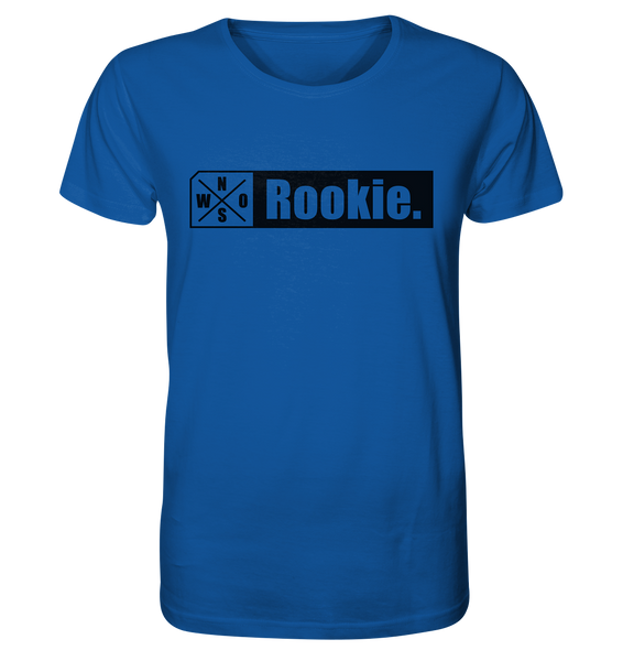 N.O.S.W. BLOCK Teamsport Shirt "Rookie." Männer Organic T-Shirt  blau