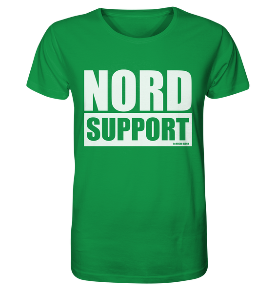 N.O.S.W. BLOCK Fanblock Shirt "NORD SUPPORT" Männer Organic Rundhals T-Shirt grün