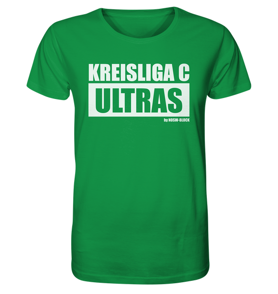 N.O.S.W. BLOCK Ultras Shirt "KREISLIGA C ULTRAS" Männer Organic Rundhals T-Shirt grün