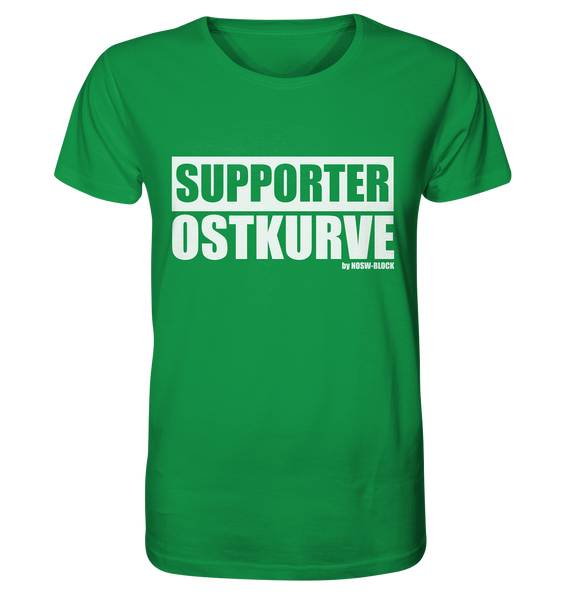 N.O.S.W. BLOCK Fanblock Shirt "SUPPORTER OSTKURVE" Männer Organic T-Shirt grün