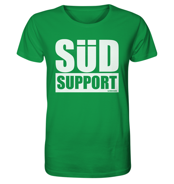 N.O.S.W. BLOCK Fanblock Shirt "SÜD SUPPORT" Männer Organic Rundhals T-Shirt grün