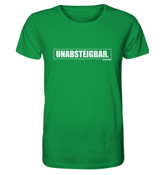 N.O.S.W. BLOCK Fanblock Shirt "UNABSTEIGBAR." Männer Organic T-Shirt grün
