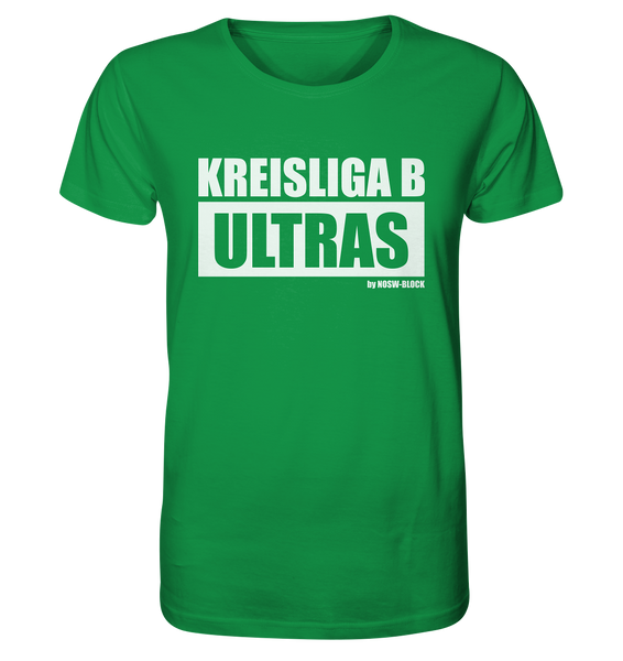 N.O.S.W. BLOCK Ultras Shirt "KREISLIGA B ULTRAS" Männer Organic T-Shirt grün