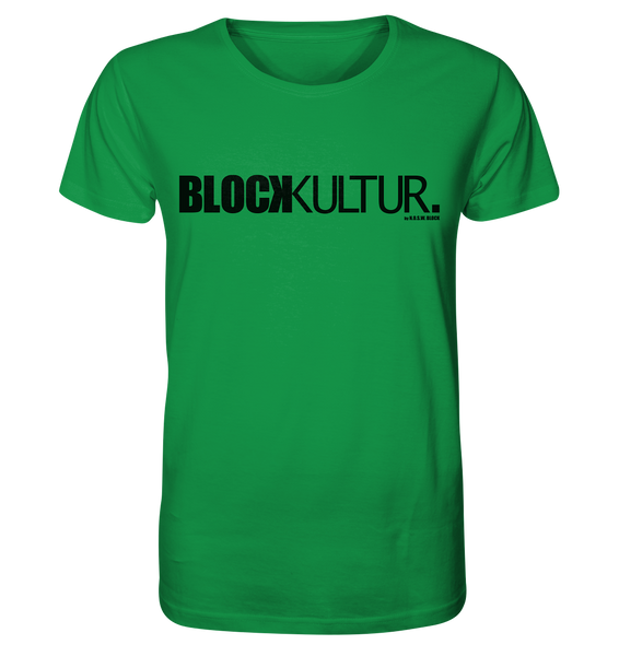 N.O.S.W. BLOCK Fanblock Shirt "BLOCK KULTUR." Männer Organic T-Shirt grün