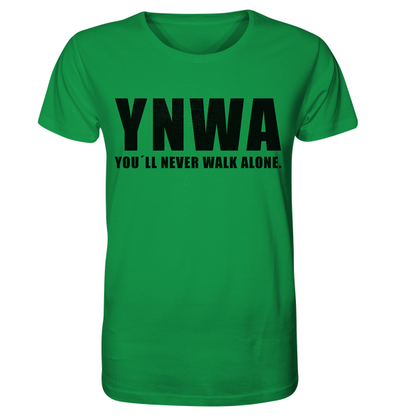 N.O.S.W. BLOCK Fanblock Shirt "YNWA" Männer Organic T-Shirt grün