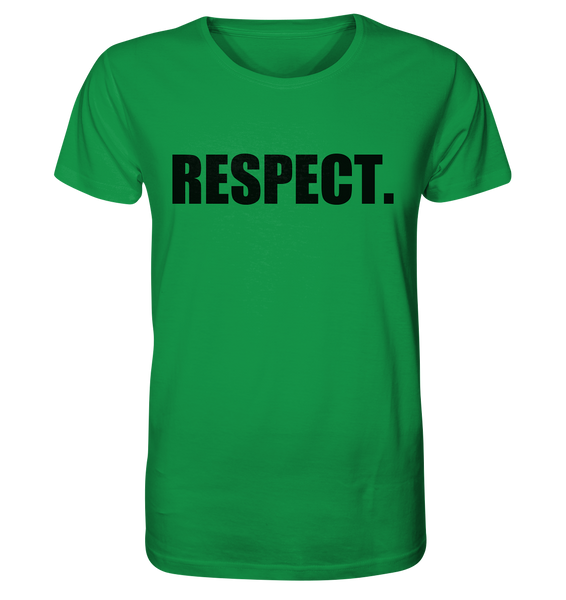 N.O.S.W. BLOCK Fanblock Shirt "RESPECT." Männer Organic Rundhals T-Shirt grün
