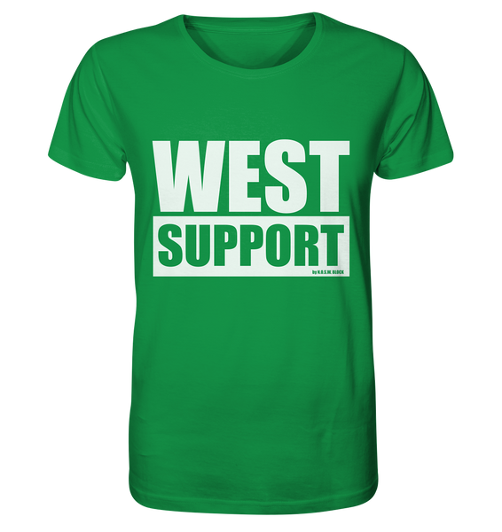 N.O.S.W. BLOCK Fanblock Shirt "WEST SUPPORT" Organic Männer T-Shirt grün