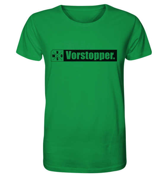 N.O.S.W. BLOCK Teamsport Shirt "Vorstopper." Männer Organic T-Shirt grün