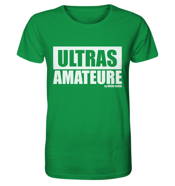 N.O.S.W. BLOCK Ultras Shirt "ULTRAS AMATEURE" Männer Organic T-Shirt grün