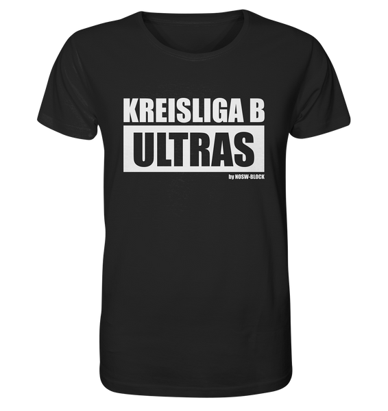 N.O.S.W. BLOCK Ultras Shirt "KREISLIGA B ULTRAS" Männer Organic T-Shirt schwarz
