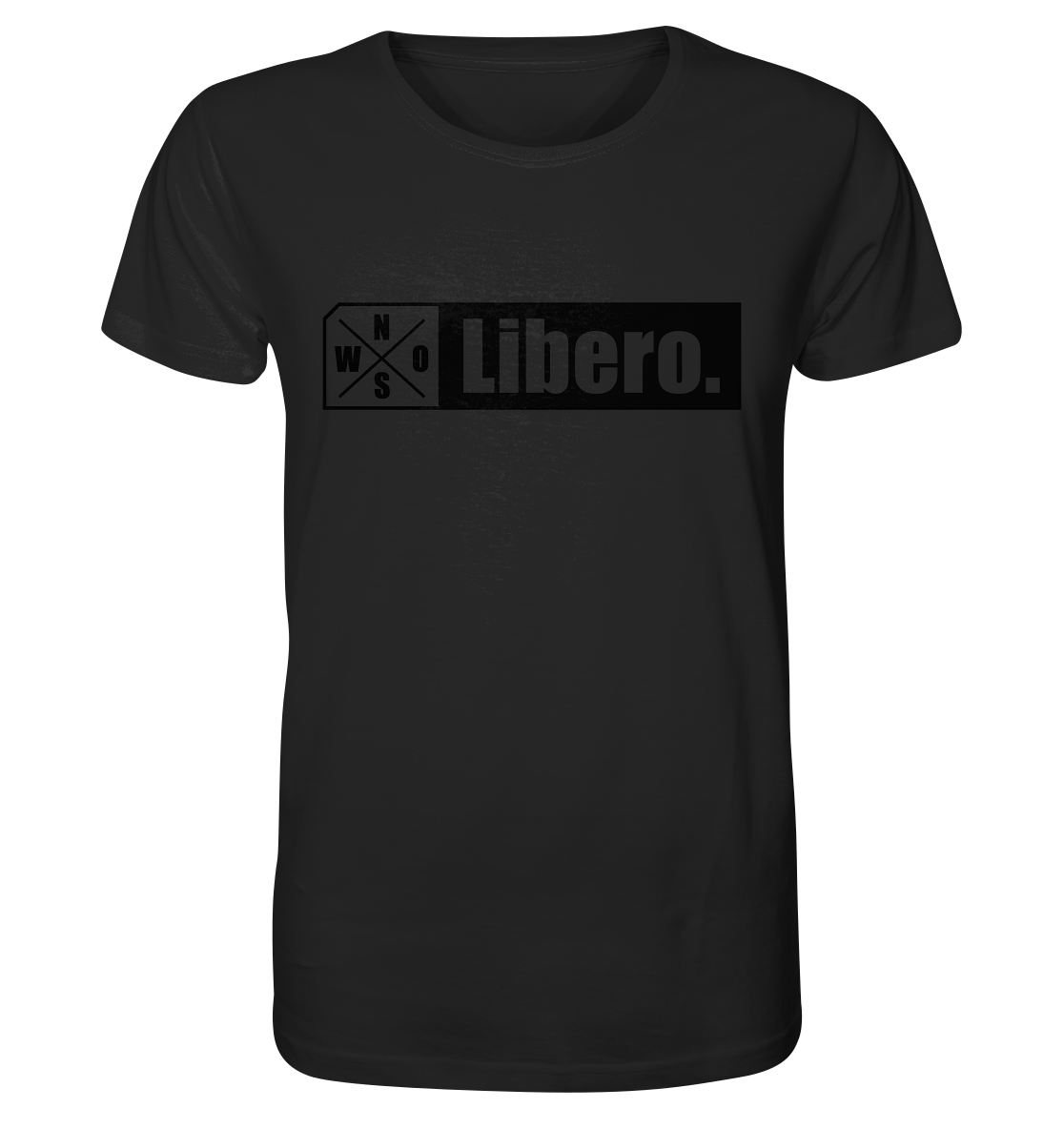 N.O.S.W. BLOCK Teamsport Shirt "Libero." Männer Organic T-Shirt schwarz