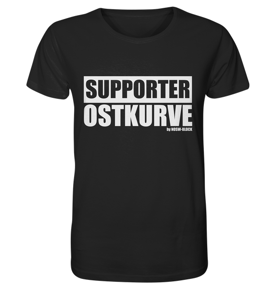 N.O.S.W. BLOCK Fanblock Shirt "SUPPORTER OSTKURVE" Männer Organic T-Shirt schwarz