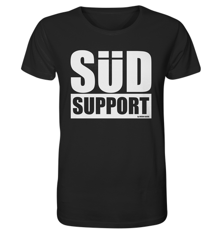 N.O.S.W. BLOCK Fanblock Shirt "SÜD SUPPORT" Männer Organic Rundhals T-Shirt schwarz