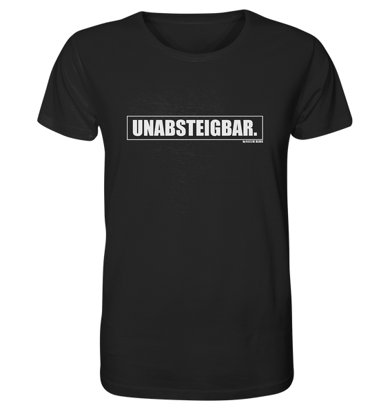 N.O.S.W. BLOCK Fanblock Shirt "UNABSTEIGBAR." Männer Organic T-Shirt schwarz