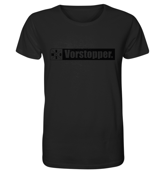 N.O.S.W. BLOCK Teamsport Shirt "Vorstopper." Männer Organic T-Shirt schwarz