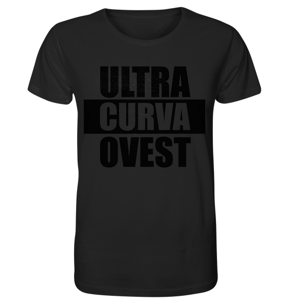 N.O.S.W. BLOCK Ultras Shirt "ULTRA CURVA OVEST" Männer Organic T-Shirt schwarz