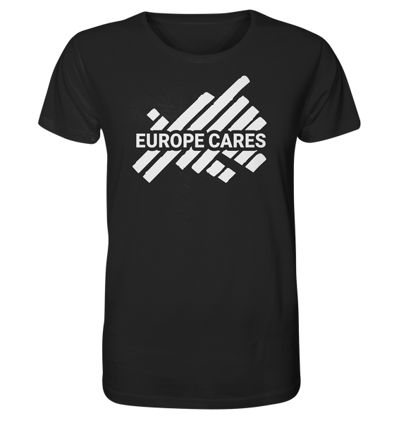 Europe Cares Shirt UNISEX Organic T-Shirt schwarz