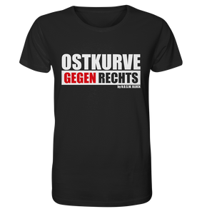 Gegen Rechts Shirt "OSTKURVE GEGEN RECHTS" Männer Organic T-Shirt schwarz
