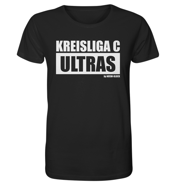 N.O.S.W. BLOCK Ultras Shirt "KREISLIGA C ULTRAS" Männer Organic Rundhals T-Shirt schwarz