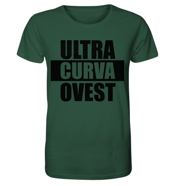 N.O.S.W. BLOCK Ultras Shirt "ULTRA CURVA OVEST" Männer Organic T-Shirt dunkelgrün