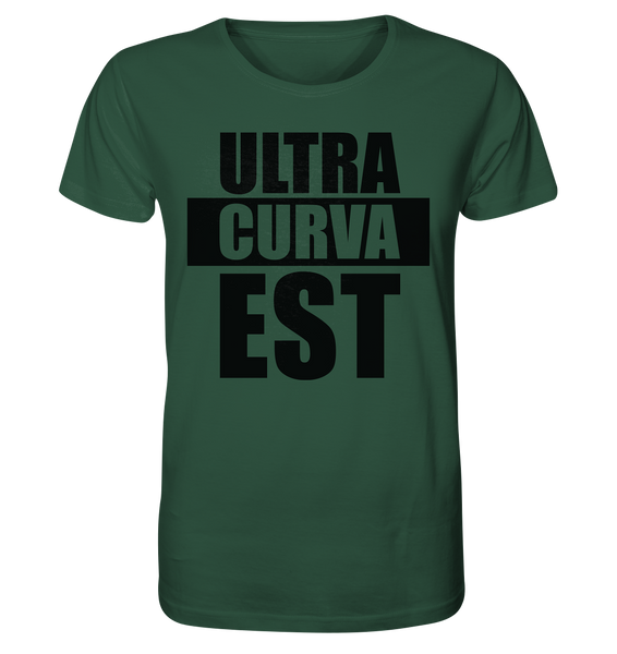 N.O.S.W. BLOCK Ultras Shirt "ULTRA CURVA EST" Männer Organic T-Shirt dunkelgrün