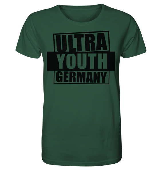 N.O.S.W. BLOCK Ultras Shirt "ULTRA YOUTH GERMANY" Männer Organic T-Shirt dunkelgrün