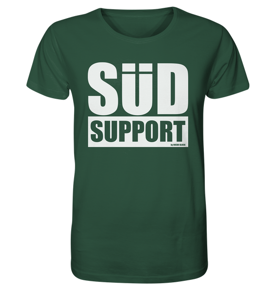 N.O.S.W. BLOCK Fanblock Shirt "SÜD SUPPORT" Männer Organic Rundhals T-Shirt dunkelgrün