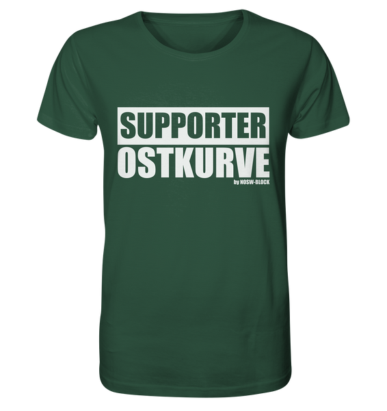 N.O.S.W. BLOCK Fanblock Shirt "SUPPORTER OSTKURVE" Männer Organic T-Shirt dunkelgrün