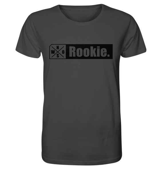 N.O.S.W. BLOCK Teamsport Shirt "Rookie." Männer Organic T-Shirt  anthrazit