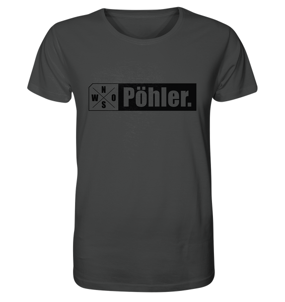 N.O.S.W. BLOCK Teamsport Shirt "Pöhler." Männer Organic T-Shirt anthrazit