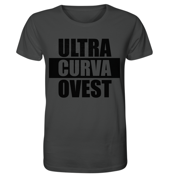 N.O.S.W. BLOCK Ultras Shirt "ULTRA CURVA OVEST" Männer Organic T-Shirt anthrazit