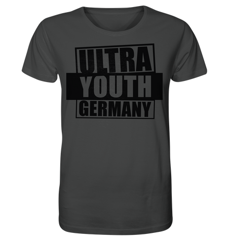 N.O.S.W. BLOCK Ultras Shirt "ULTRA YOUTH GERMANY" Männer Organic T-Shirt anthrazit