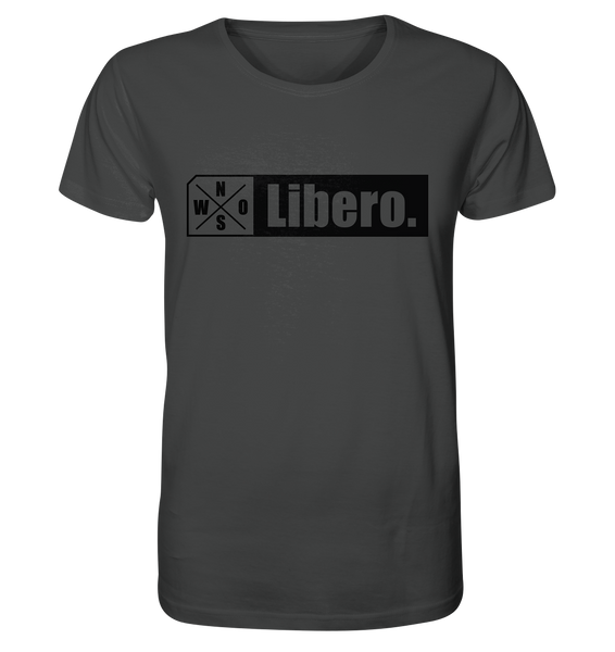 N.O.S.W. BLOCK Teamsport Shirt "Libero." Männer Organic T-Shirt anthrazit