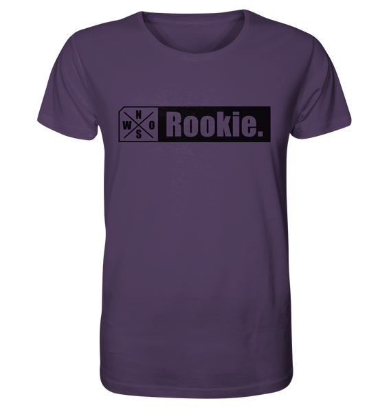 N.O.S.W. BLOCK Teamsport Shirt "Rookie." Männer Organic T-Shirt  lila