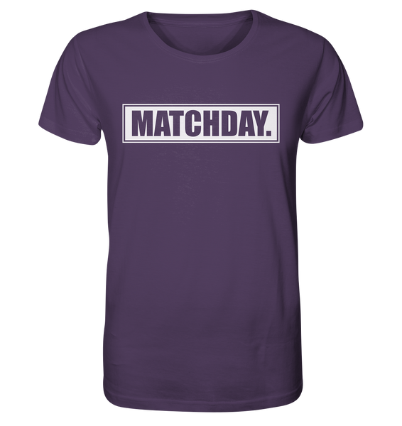 N.O.S.W. BLOCK Fanblock Shirt "MATCHDAY." Männer Organic T-Shirt lila