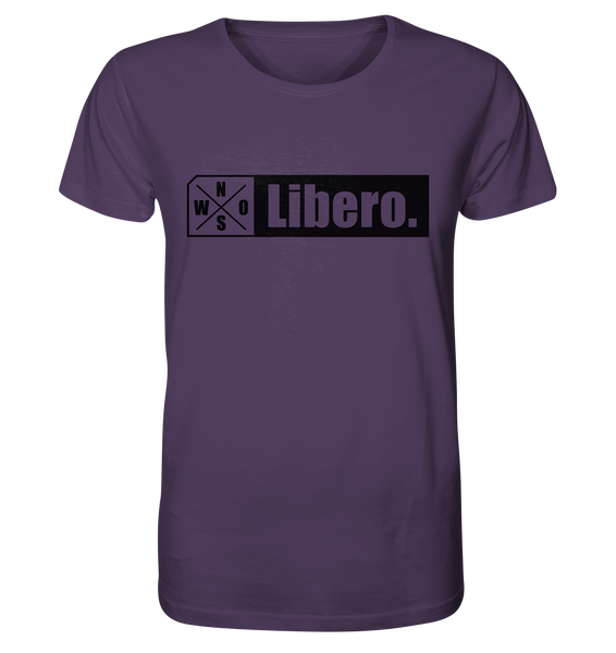 N.O.S.W. BLOCK Teamsport Shirt "Libero." Männer Organic T-Shirt lila