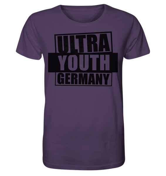 N.O.S.W. BLOCK Ultras Shirt "ULTRA YOUTH GERMANY" Männer Organic T-Shirt lila